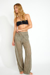 OSMOZE BEACHSOUL khaki openwork beach trousers - 5