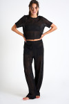 Maglietta traforata nera PAIGES BEACHSOUL - 1