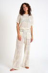 PAIGES BEACHSOUL off-white openwork t-shirt - 3