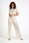 PAIGES BEACHSOUL off-white openwork t-shirt - 5