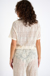 PAIGES BEACHSOUL off-white openwork t-shirt - 2