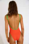Costume da bagno intero arancione SMAK POPMIX - 6