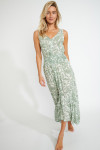 TARA MASSIMIAVOIL green print maxi dress - 3