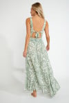 TARA MASSIMIAVOIL green print maxi dress - 2