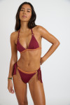 WAKOMADIA SOLANY Burgundy two-piece swimsuit