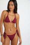 WAKOMADIA SOLANY Burgundy two-piece swimsuit