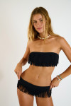 Costume da bagno due pezzi nero WESTO & NILA FRINGES - 5
