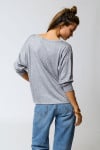 EDMONTON AILYS grijs soepelvallend T-shirt met lange mouwen - 2