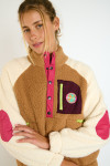 BREW SKIWAX Fleece sweatshirt camel - 3