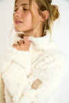CHIMNEY CALGARY fleece sweatshirt ecru - 4