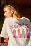 T-shirt a maniche corte écru CRISP URBANA - 1