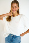 T-shirt a maniche corte écru CRISP URBANA - 4