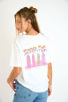 T-shirt a maniche corte écru CRISP URBANA - 3