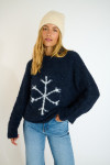 DAMON CRYSTALBAY Wol trui marineblauw - 4
