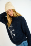 DAMON CRYSTALBAY Wol trui marineblauw - 5