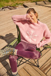 DAMON CRYSTALBAY Wol trui roze - 8