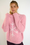 DAMON CRYSTALBAY Wol trui roze - 4