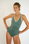 FLEX WELLFLOW Khaki Sports Leotard - 3