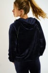 Giacca in velluto blu HELEN SEASHINE - 2