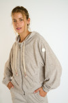 IVY MONROE Taupe Rits Jas - 3