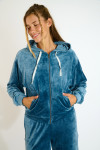 Giacca in velluto blu IVY SEACHIC - 6