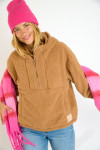 Maglione in pile marrone PEAK IGLOO - 2