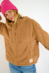 Maglione in pile marrone PEAK IGLOO - 6