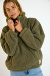 Maglione in pile kaki PEAK IGLOO - 3