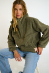 Maglione in pile kaki PEAK IGLOO - 4