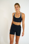 SPARK WELLFLOW black high-waisted sports shorts - 2