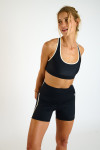 SPARK WELLFLOW black high-waisted sports shorts - 4