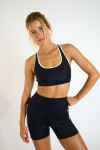 SPARK WELLFLOW black high-waisted sports shorts - 6