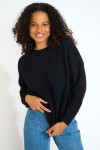Maglione oversize nero STACY ITHACA - 1