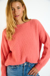 STACY ITHACA Koraalkleurige Oversized Trui - 1