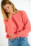 STACY ITHACA Koraalkleurige Oversized Trui - 3