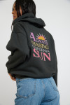 SUNJAX ROCKFORD grey hooded sweatshirt - 1