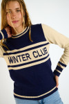 Maglione jacquard bicolore blu navy TAHOE SNOWBIRD - 4
