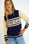 Maglione jacquard bicolore blu navy TAHOE SNOWBIRD - 5
