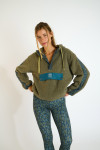 VORTEX WELLWARM Fleece sweatshirt kaki - 2