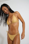 Costume da bagno dorato a 2 pezzi CRICOMASSA GLITTERWAVE
