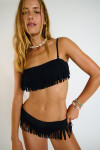 Costume da bagno due pezzi nero WESTO & NILA FRINGES - 9