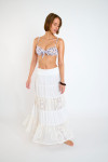 AENELY BOATDAY off-white rok met ruches
