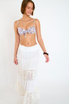 AENELY BOATDAY off-white rok met ruches