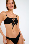 Costume da bagno a fascia nero ALERIO & BORA ZALANI - 7