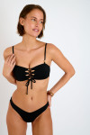 Costume da bagno a fascia nero ALERIO & BORA ZALANI - 6