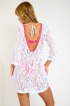 Robe courte décolletée ajourée CASEY AGUANGA - 2