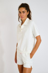 DARIUS BAYJOY dames korte mouw witte polo - 4