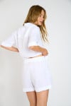 ELEO ARACENA white linen women’s shorts - 6