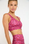 FLOW WELLTONIC roze sport bandeau met luipaardprint - 4