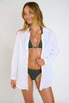 GAREL ZELENA white long shirt